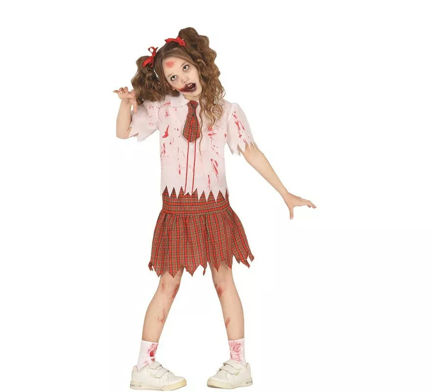 Translation missing: en.Disfraz de Colegiala Zombie para niña