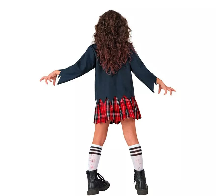 Disfraz de Colegiala Zombie para niña