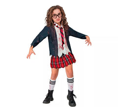 Zombie Schoolgirl Costume for Girls
