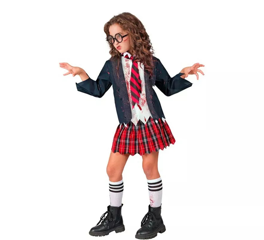 Translation missing: en.Disfraz de Colegiala Zombie para niña