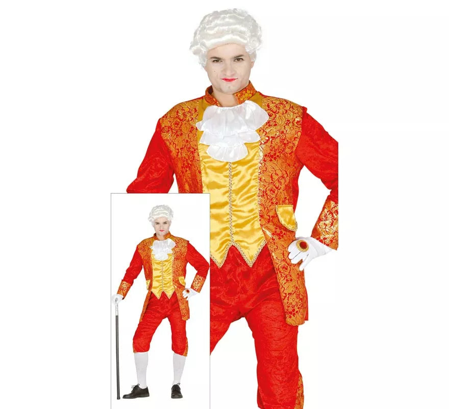 Disfraz de Conde rojo para hombre