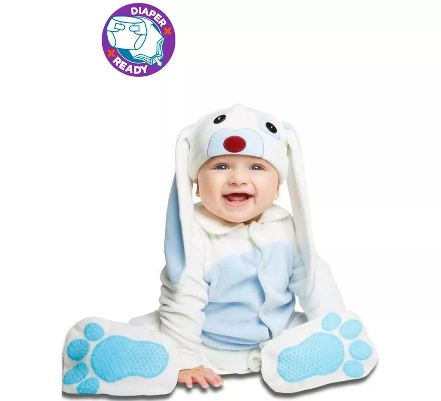Disfraz de Conejito Blanco y Azul para bebé
