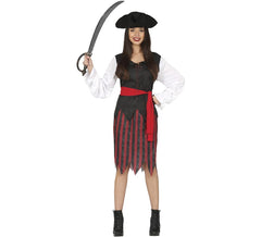 Women's Striped Corsair Costume
