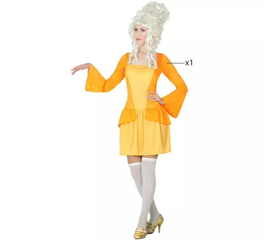 Translation missing: en.Disfraz de Cortesana amarillo para mujer