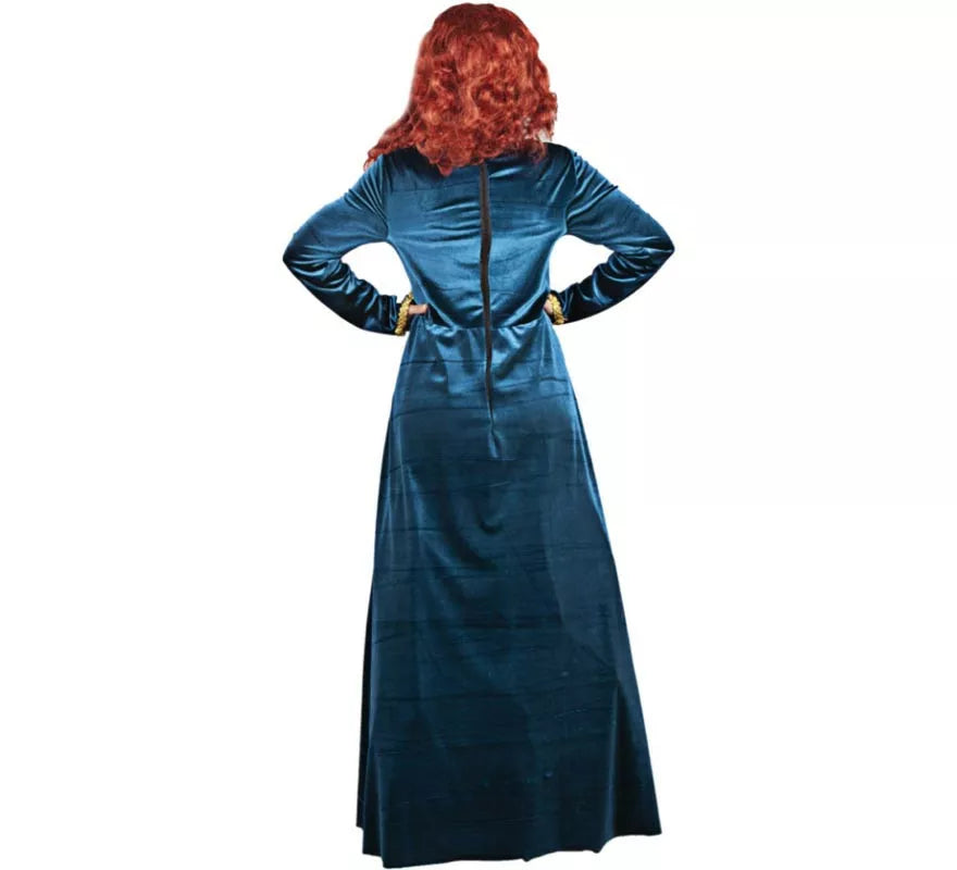 Translation missing: en.Disfraz de Cortesana Medieval azul elegante para mujer