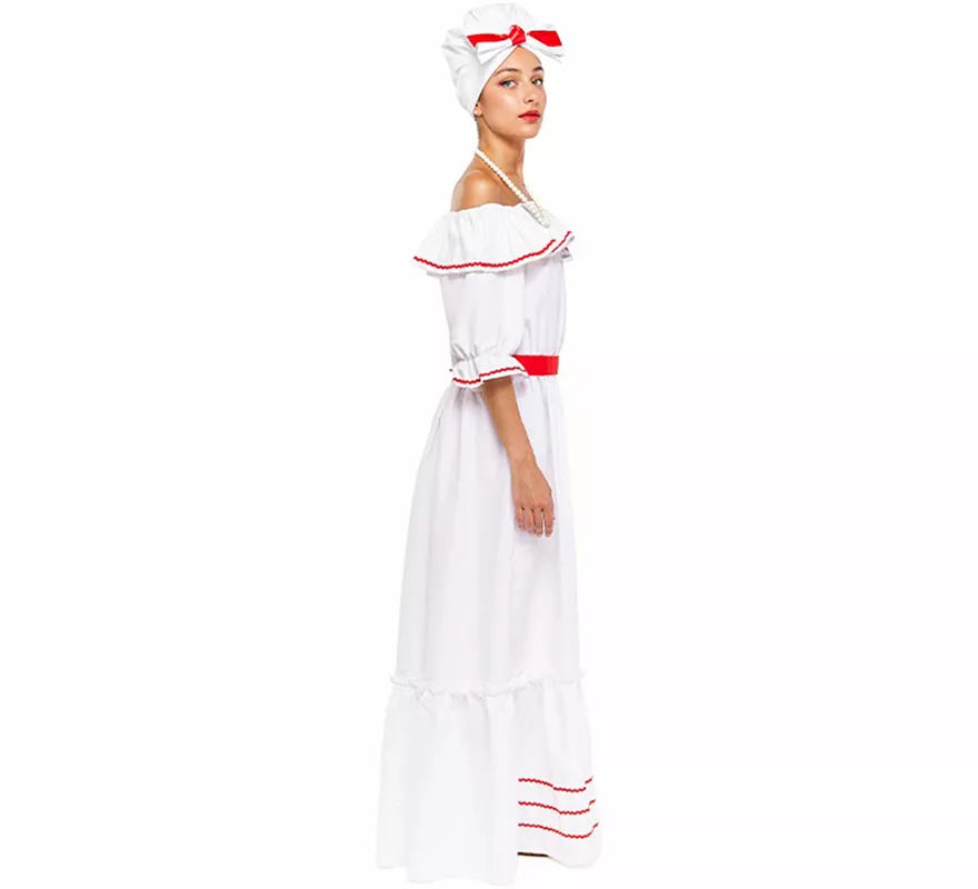 Disfraz de Cubana blanco para mujer