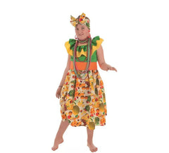 Cubana costume with fruits for girl