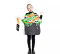 Disfraz de Cupcake Halloween verde y naranja para niños