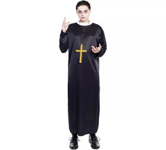 Black Priest Costume for Men