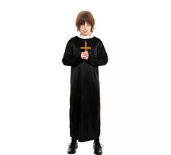 Black Priest costume for boys