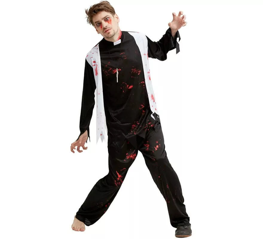 Disfraz de Cura Zombie para hombre