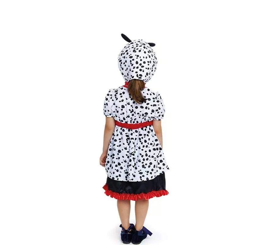 Translation missing: en.Disfraz de Dálmata en vestido con capucha para bebé y niña