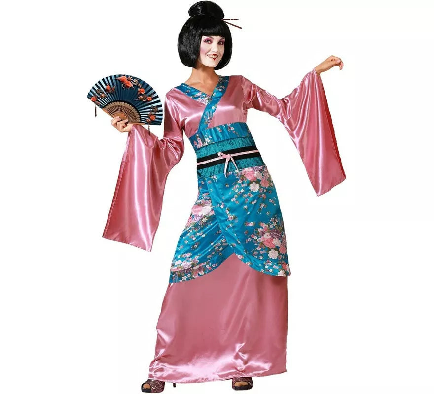 Translation missing: en.Disfraz de Dama China Kimono Rosa para mujer
