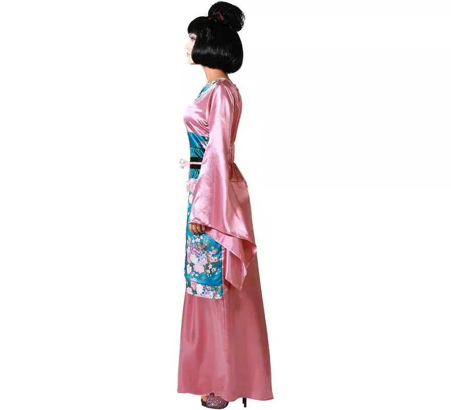 Disfraz de Dama China Kimono Rosa para mujer