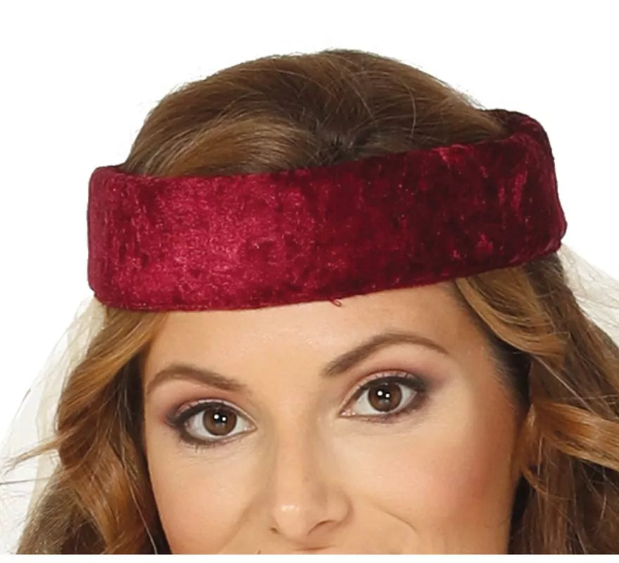 Disfraz de Dama Medieval Granate para mujer
