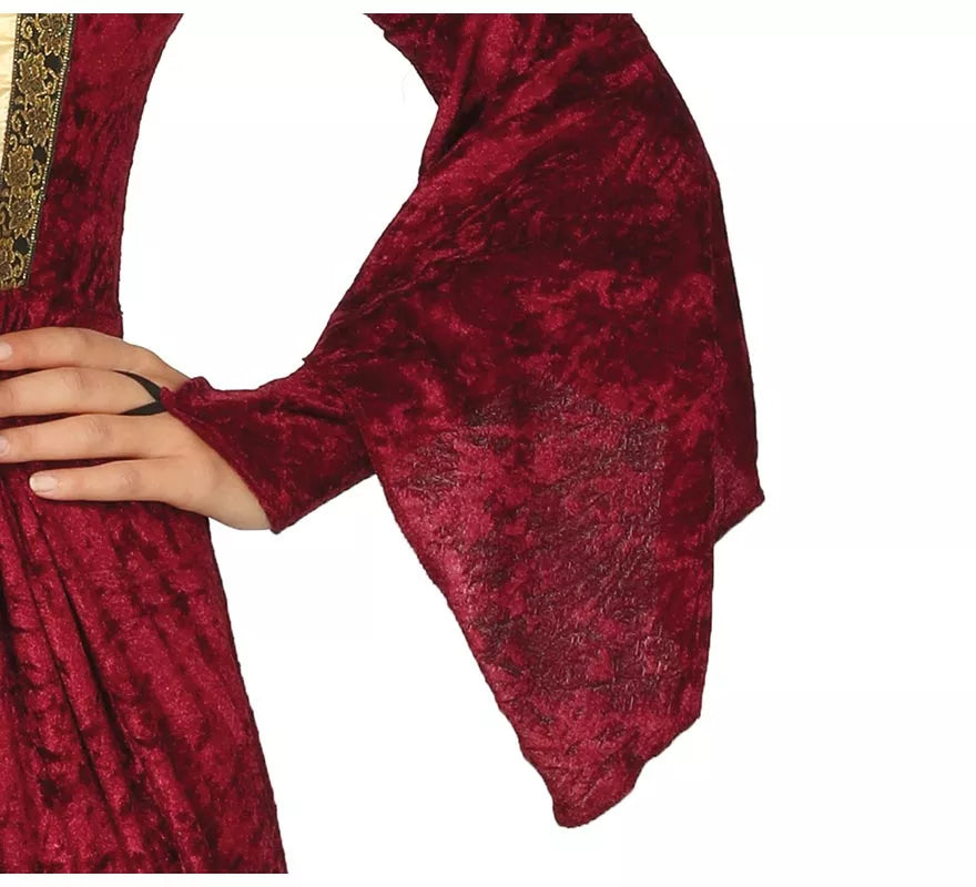 Translation missing: en.Disfraz de Dama Medieval Granate para mujer