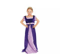 Disfraz de Dama Medieval morado y lila para niña