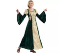 Disfraz de Dama Medieval Verde para mujer