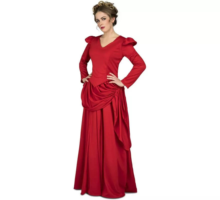 Translation missing: en.Disfraz de Dama roja del oeste para mujer