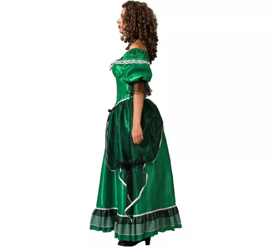 Translation missing: en.Disfraz de Dama Sureña verde para mujer