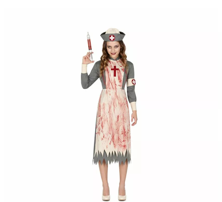 Disfraz de Dead Nurse para mujer en Halloween