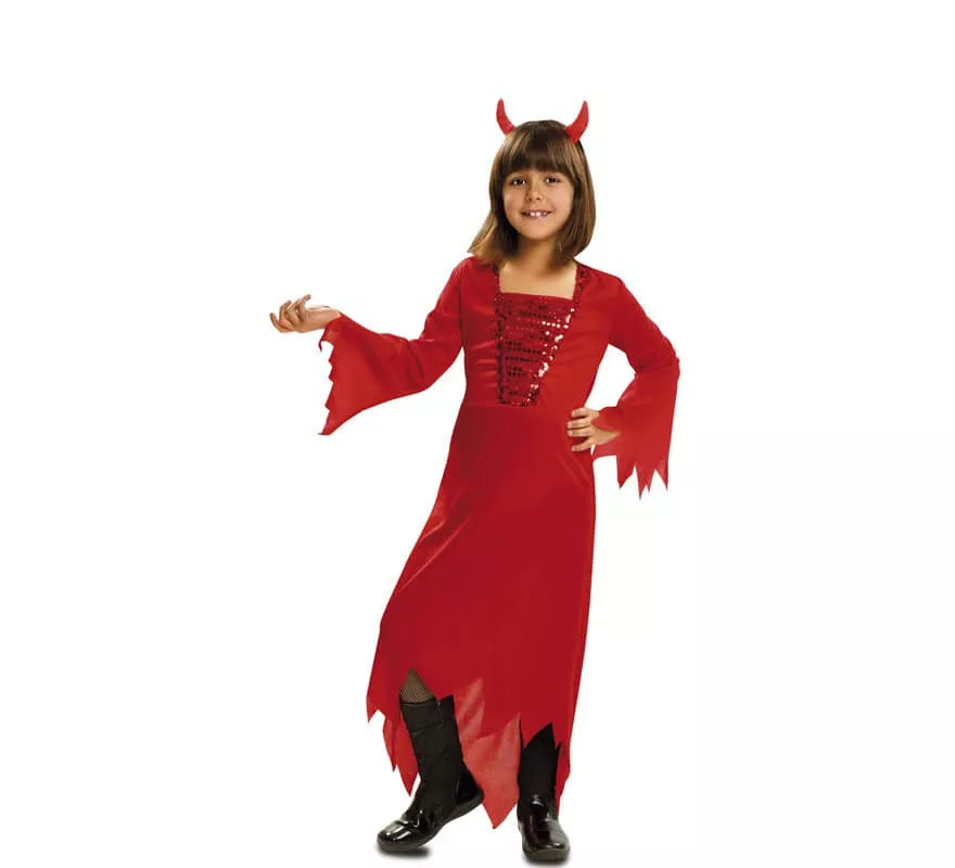 Disfraz de Demonia Roja para niña