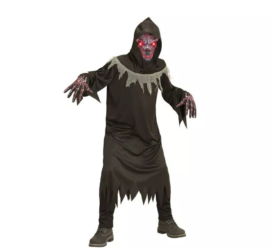 Translation missing: en.Disfraz de Demonio de la Muerte con Máscara para niño