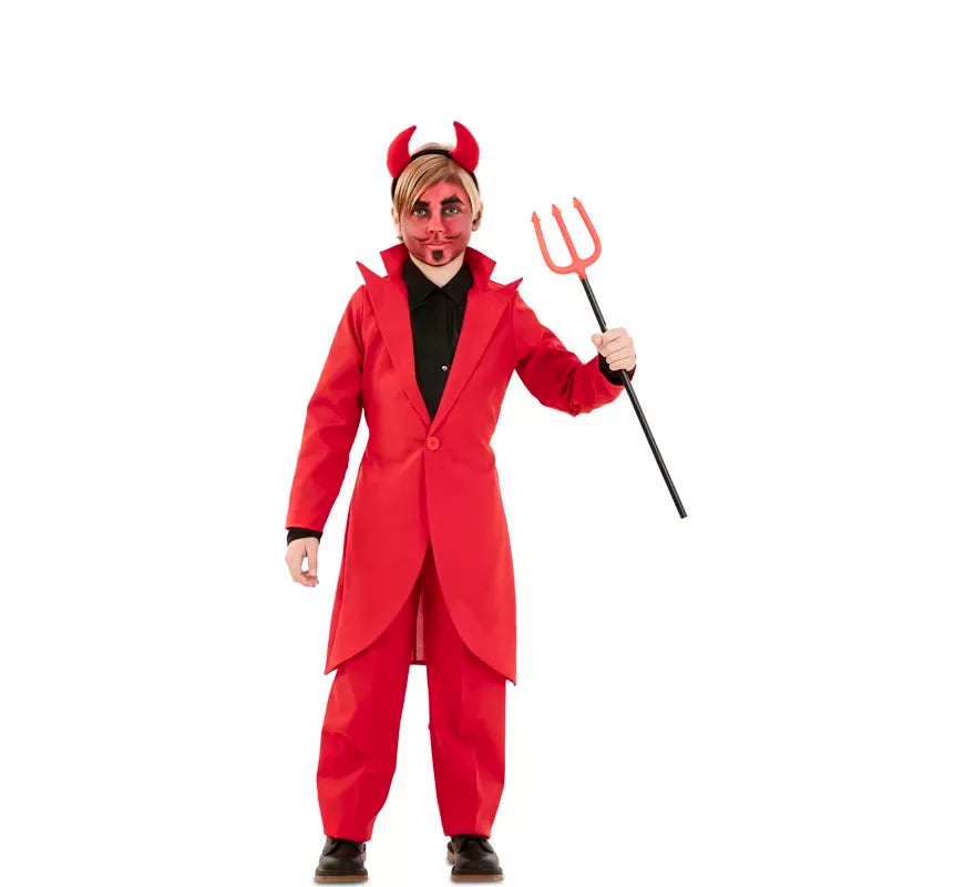 Disfraz de Demonio Elegante con chaqueta para niño