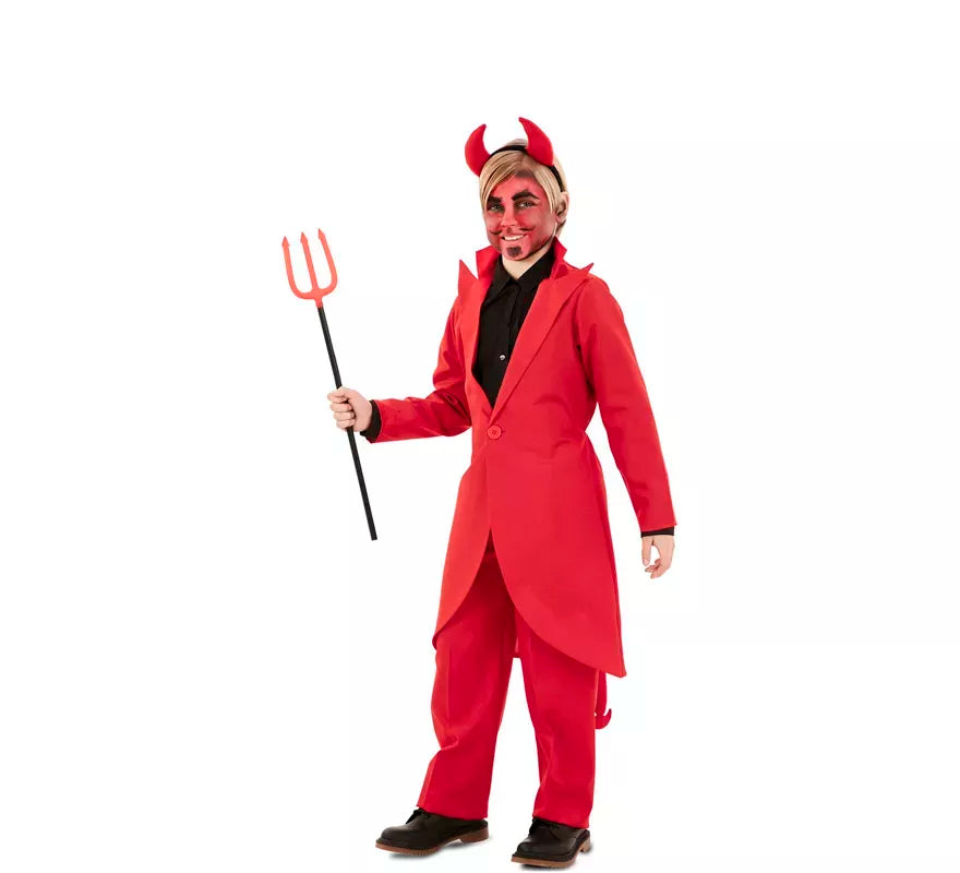 Disfraz de Demonio Elegante con chaqueta para niño