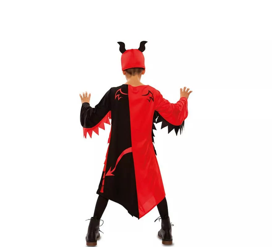 Disfraz de Demonio Rojo y Negro para niños