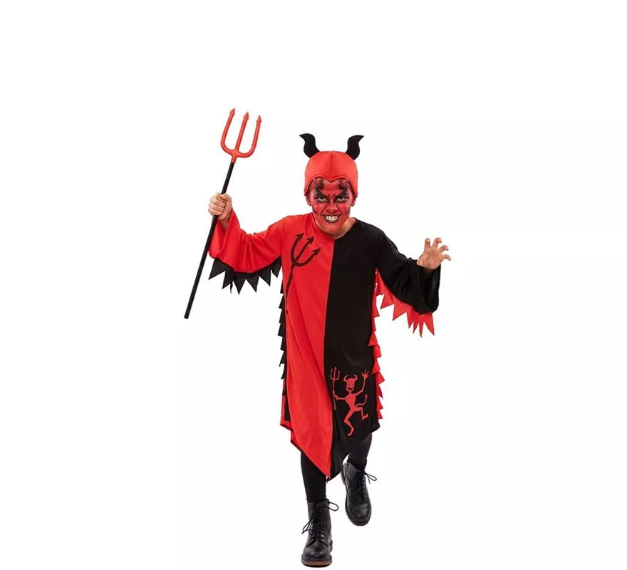 Translation missing: en.Disfraz de Demonio Rojo y Negro para niños