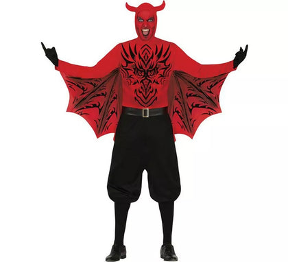 Disfraz de Demonio Temible rojo para hombre