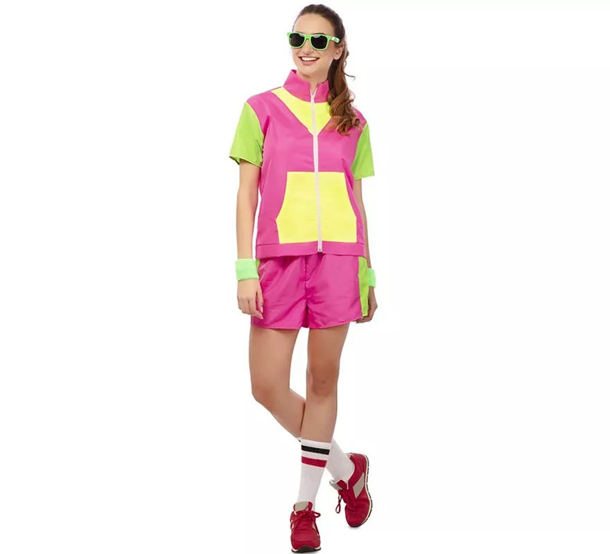 Translation missing: en.Disfraz de Deportista años 80 con chaqueta para mujer