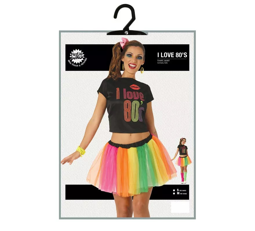 Disfraz de Deportista I Love 80 para mujer