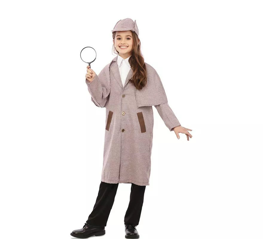Translation missing: en.Disfraz de Detective de los años 30 con gorro para niño