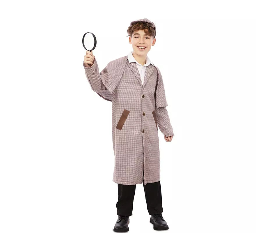 Disfraz de Detective de los años 30 con gorro para niño