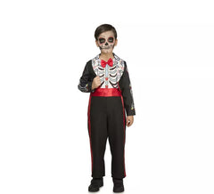 Black Day of the Dead costume for children