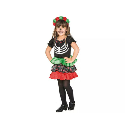 Disfraz de Día de los muertos para niña y bebé