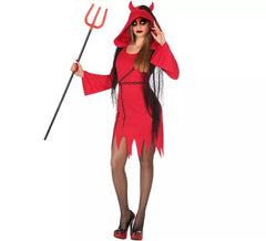 Devil Costume with Chains for women