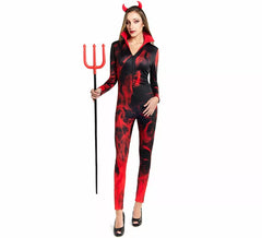 Devil Costume with Horns for Women