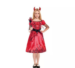 Dark Flame Devil Costume for Girls