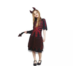 Skeleton Devil Costume for Girl