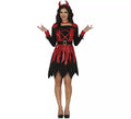Disfraz de Diablesa rojo y negro para mujer