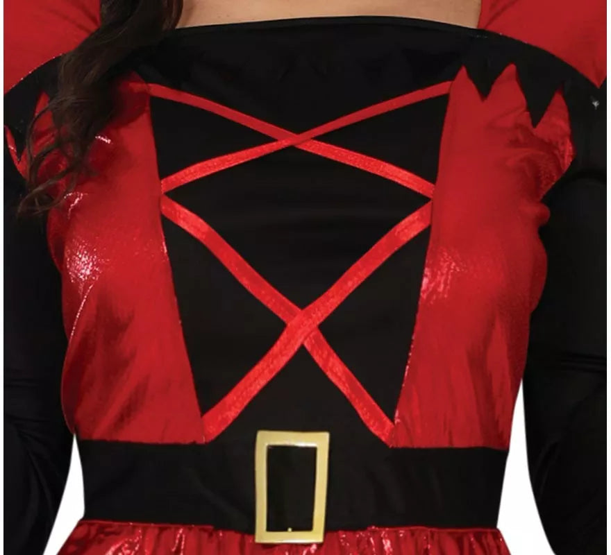 Translation missing: en.Disfraz de Diablesa rojo y negro para mujer