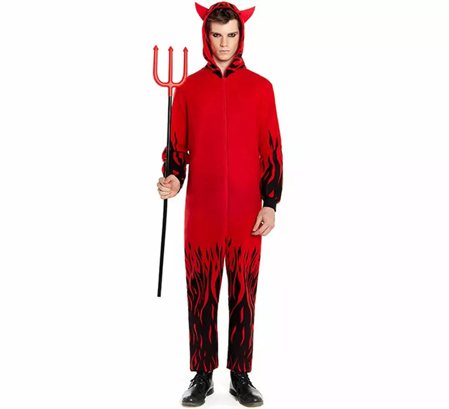 Disfraz de Diablo en Llamas para hombre