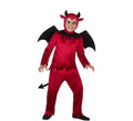 Disfraz de Diablo rojo con alas y cola para niño