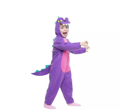 Disfraz de Dinosaurio lila para niños