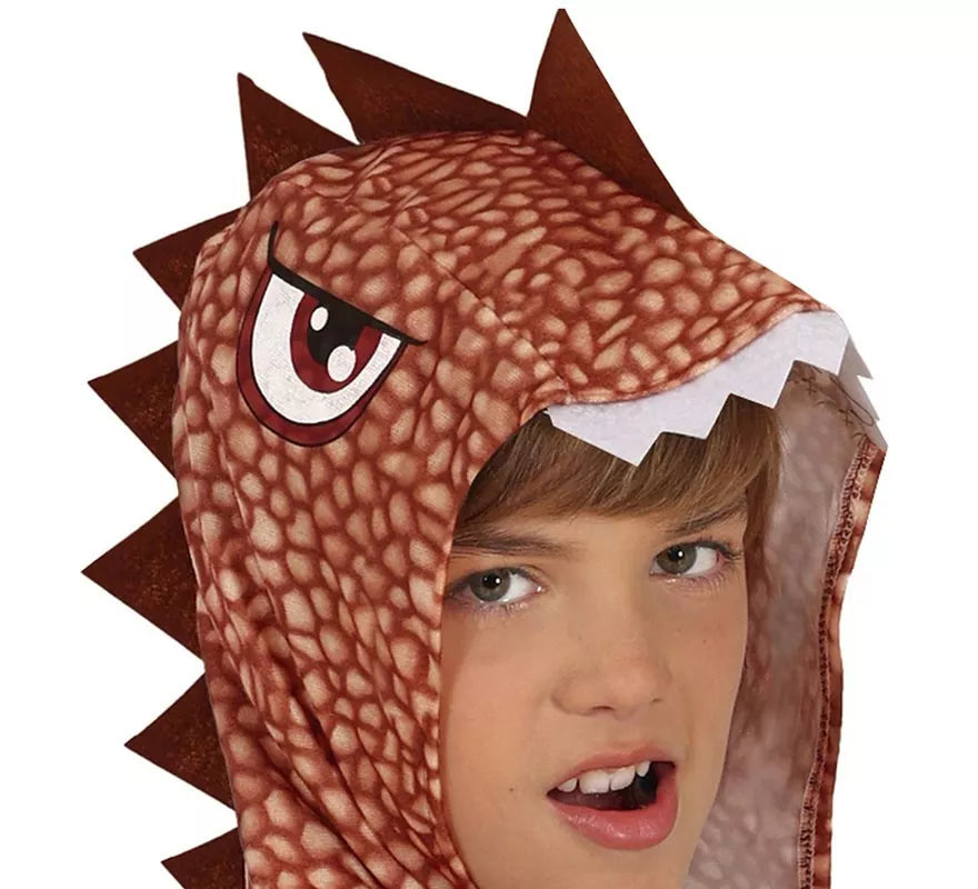 Disfraz de Dinosaurio marrón para niños
