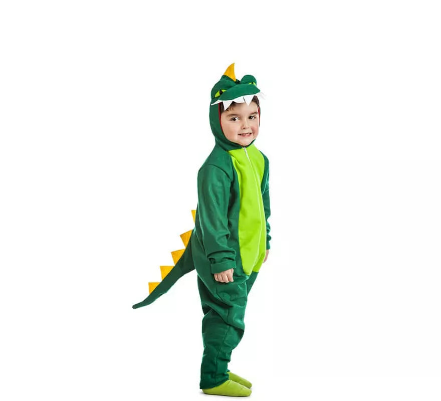 Disfraz de Dinosaurio verde para niños