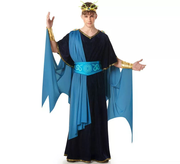 Disfraz de Dios Griego Hades con Capa para hombre